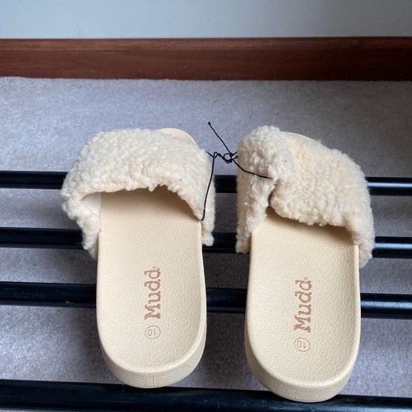 MUDD Women RIO Plush Slide Sandals - NEW NWOB - Picture 5 of 8